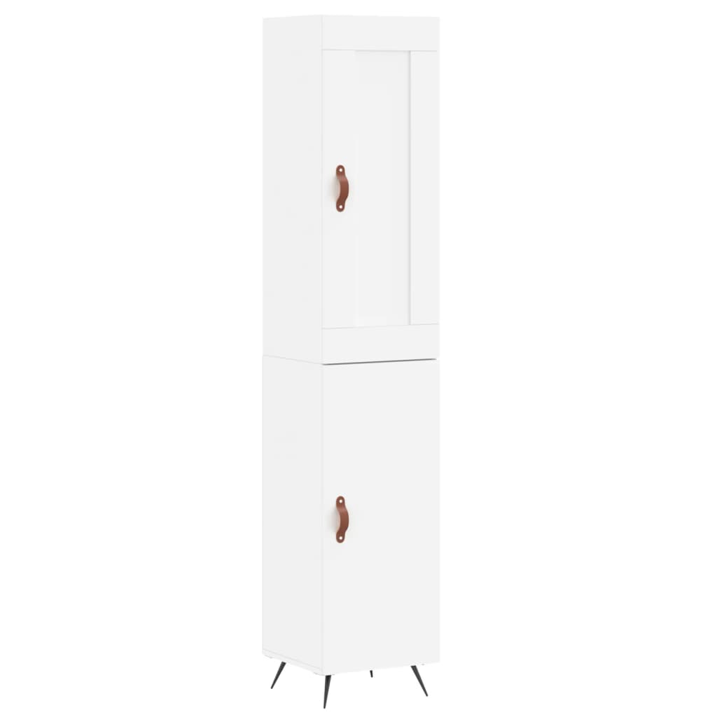 vidaXL Dulap înalt, alb, 34,5x34x180 cm, lemn prelucrat vidaXL Dulap înalt, alb, 34,5x34x180 cm, lemn prelucrat
