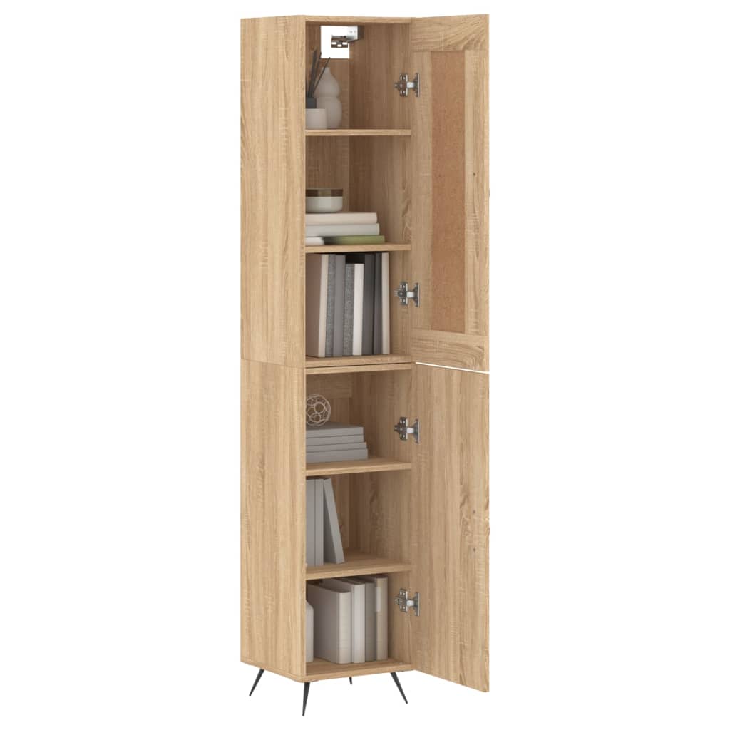 vidaXL Dulap înalt, stejar sonoma, 34,5x34x180 cm, lemn prelucrat
