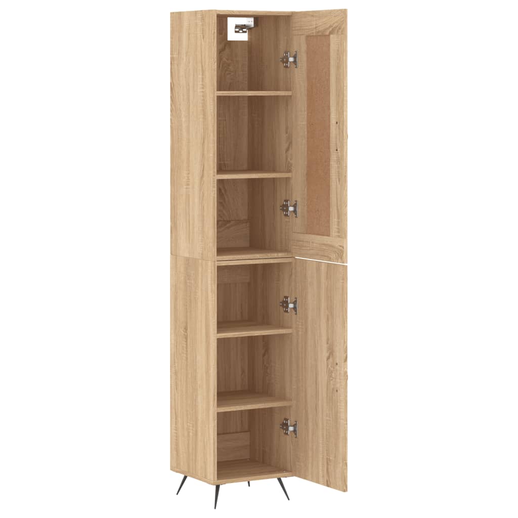 vidaXL Dulap înalt, stejar sonoma, 34,5x34x180 cm, lemn prelucrat