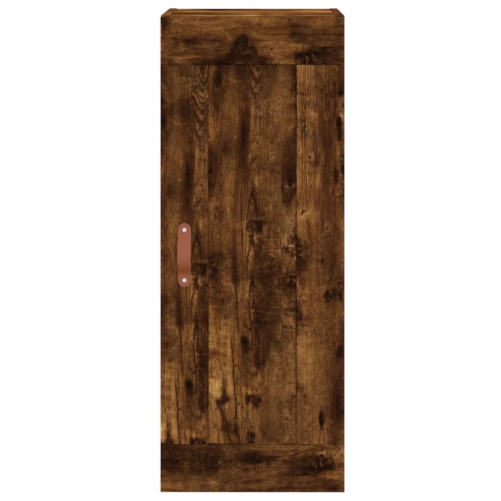 vidaXL Dulap înalt, stejar fumuriu, 34,5x34x180 cm, lemn prelucrat
