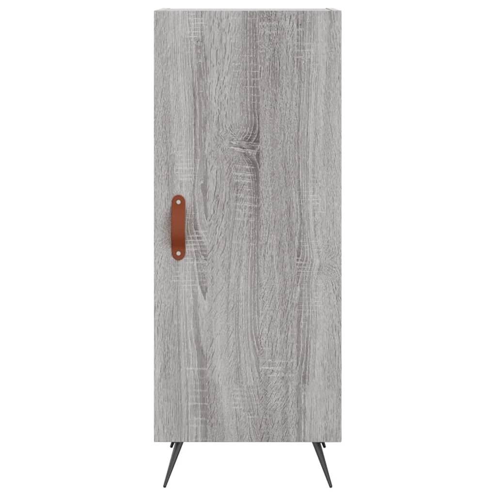 vidaXL Dulap înalt, gri sonoma, 34,5x34x180 cm, lemn prelucrat