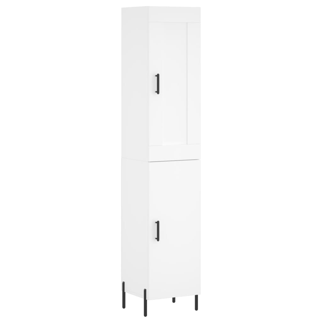 vidaXL Dulap înalt, alb, 34,5x34x180 cm, lemn prelucrat vidaXL Dulap înalt, alb, 34,5x34x180 cm, lemn prelucrat