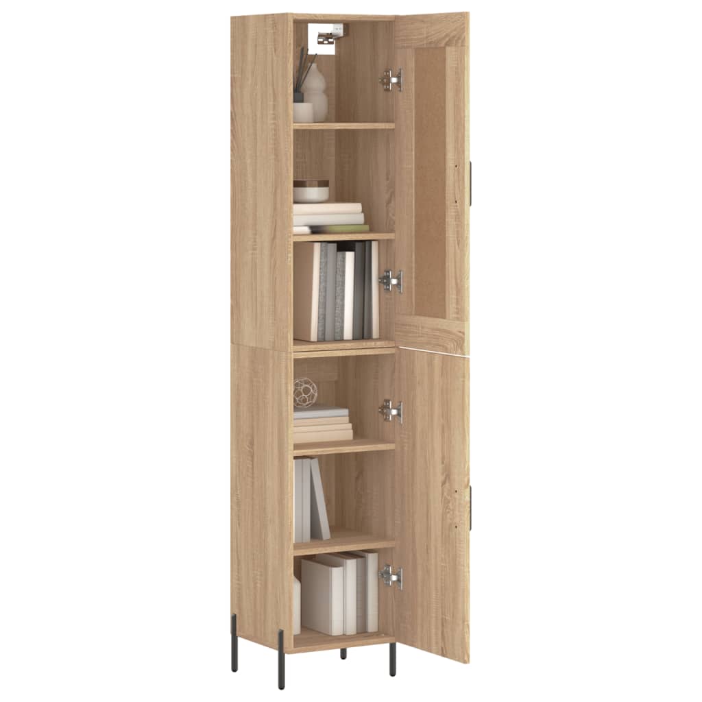 vidaXL Dulap înalt, stejar sonoma, 34,5x34x180 cm, lemn prelucrat