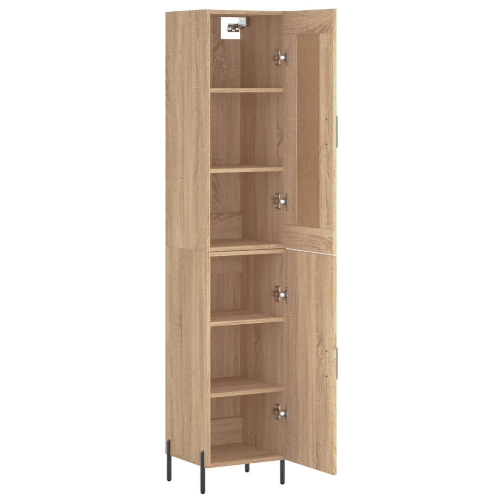 vidaXL Dulap înalt, stejar sonoma, 34,5x34x180 cm, lemn prelucrat