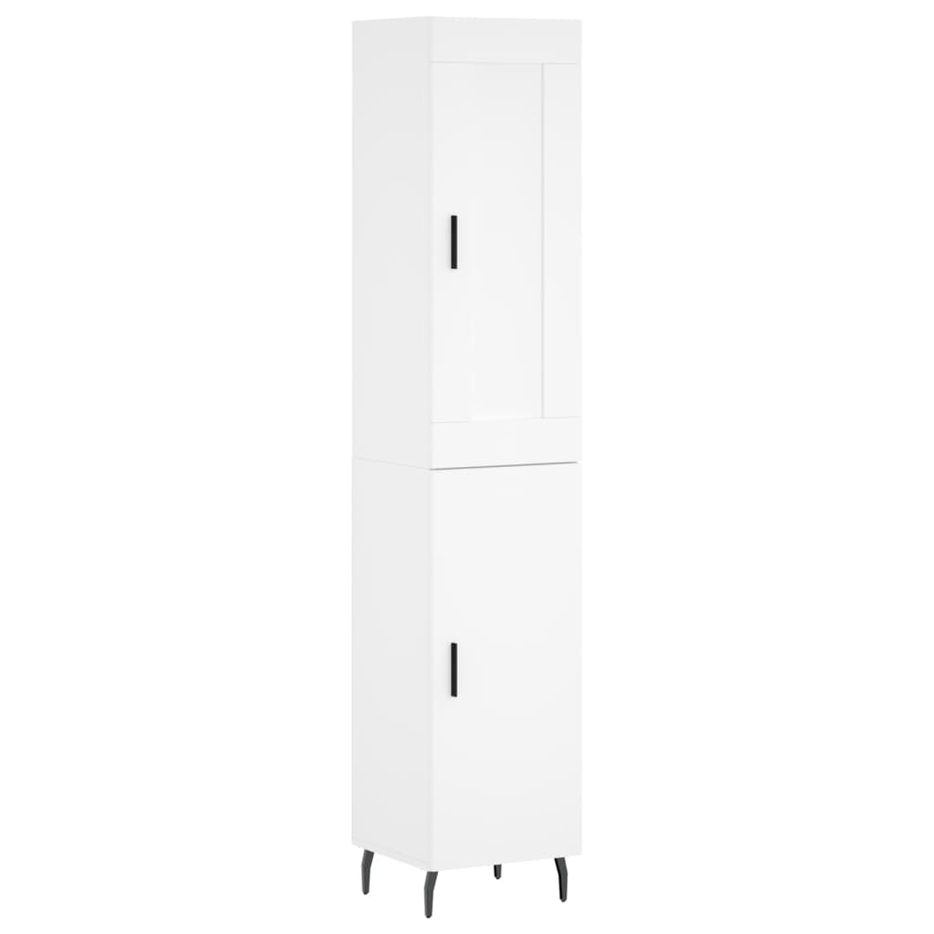 vidaXL Dulap înalt, alb, 34,5x34x180 cm, lemn prelucrat vidaXL Dulap înalt, alb, 34,5x34x180 cm, lemn prelucrat