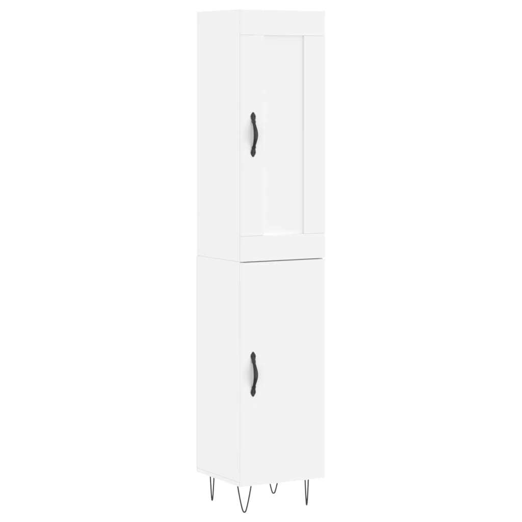 vidaXL Dulap înalt, alb, 34,5x34x180 cm, lemn prelucrat vidaXL Dulap înalt, alb, 34,5x34x180 cm, lemn prelucrat