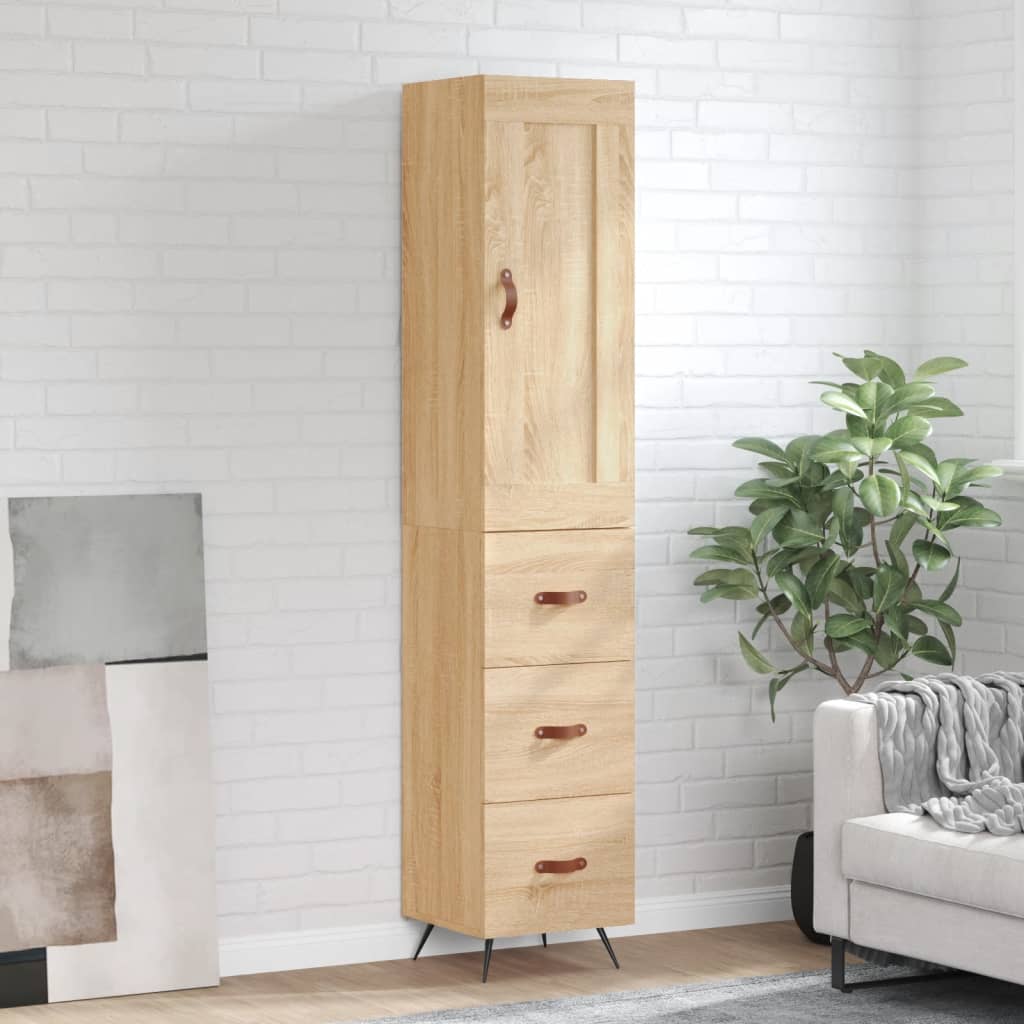 vidaXL Dulap înalt, stejar sonoma, 34,5x34x180 cm, lemn prelucrat vidaXL Dulap înalt, stejar sonoma, 34,5x34x180 cm, lemn prelucrat