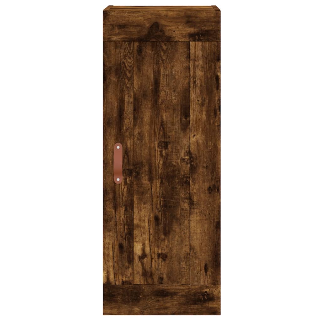 vidaXL Dulap înalt, stejar fumuriu, 34,5x34x180 cm, lemn prelucrat