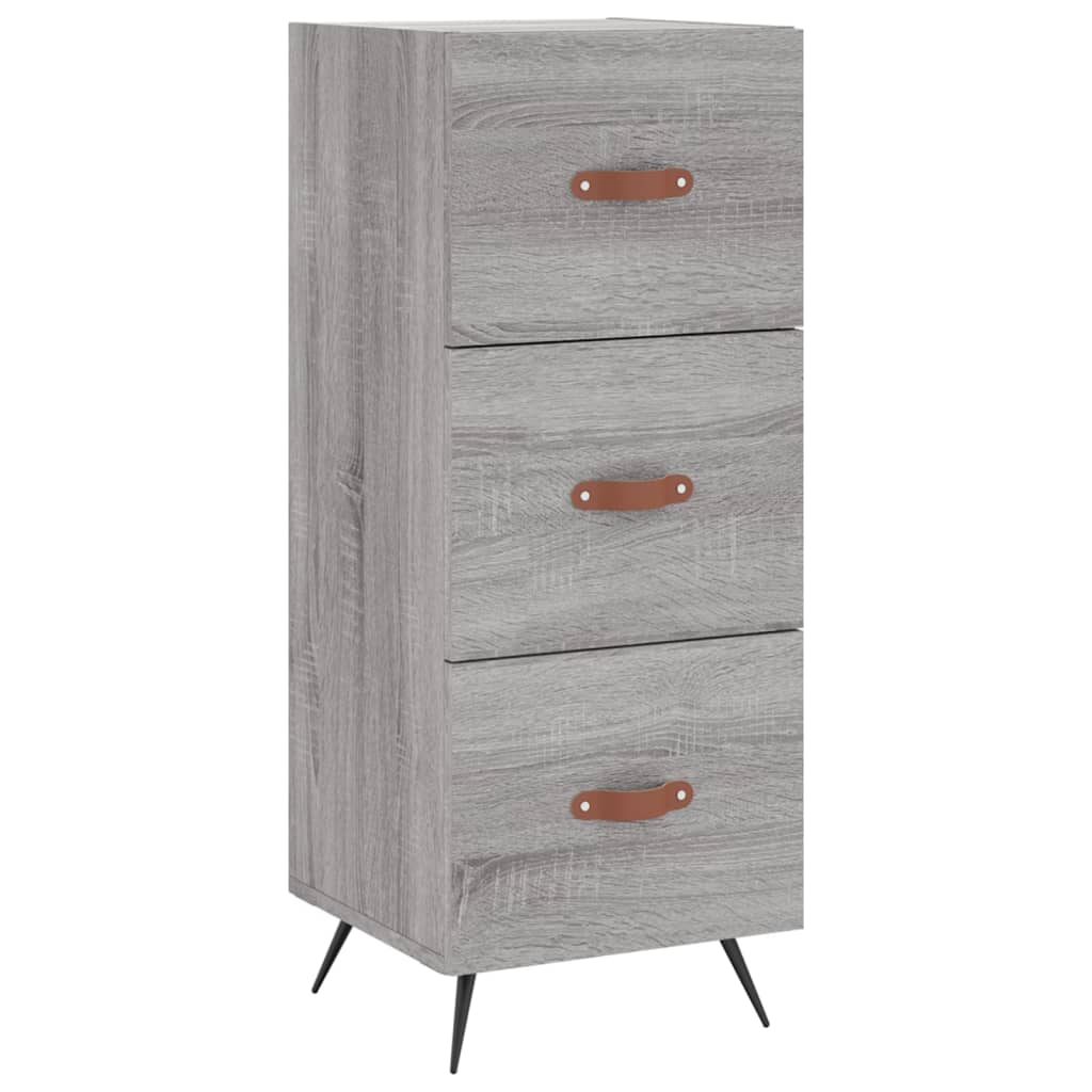 vidaXL Dulap înalt, gri sonoma, 34,5x34x180 cm, lemn prelucrat
