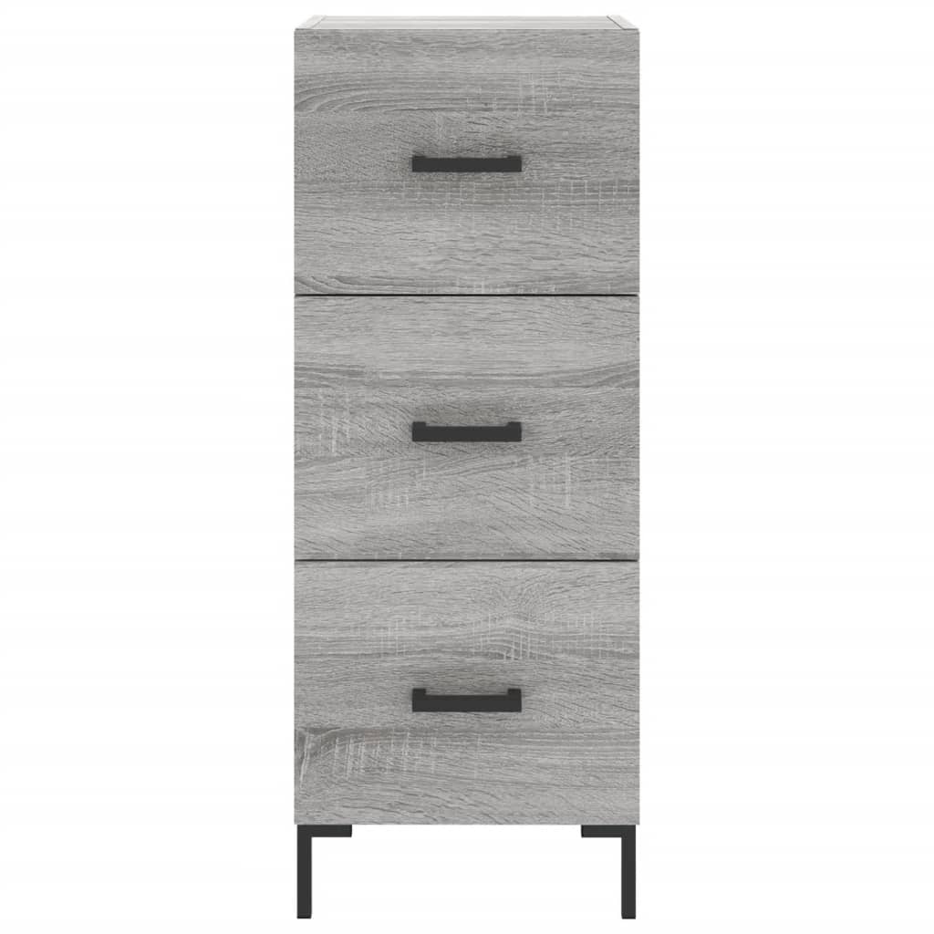 vidaXL Dulap înalt, gri sonoma, 34,5x34x180 cm, lemn prelucrat
