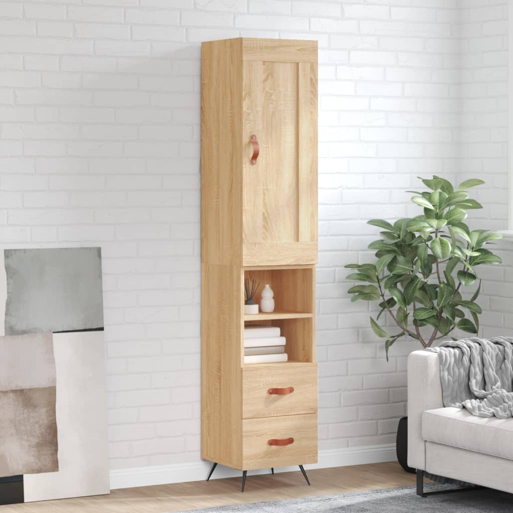 vidaXL Dulap înalt, stejar sonoma, 34,5x34x180 cm, lemn prelucrat vidaXL Dulap înalt, stejar sonoma, 34,5x34x180 cm, lemn prelucrat