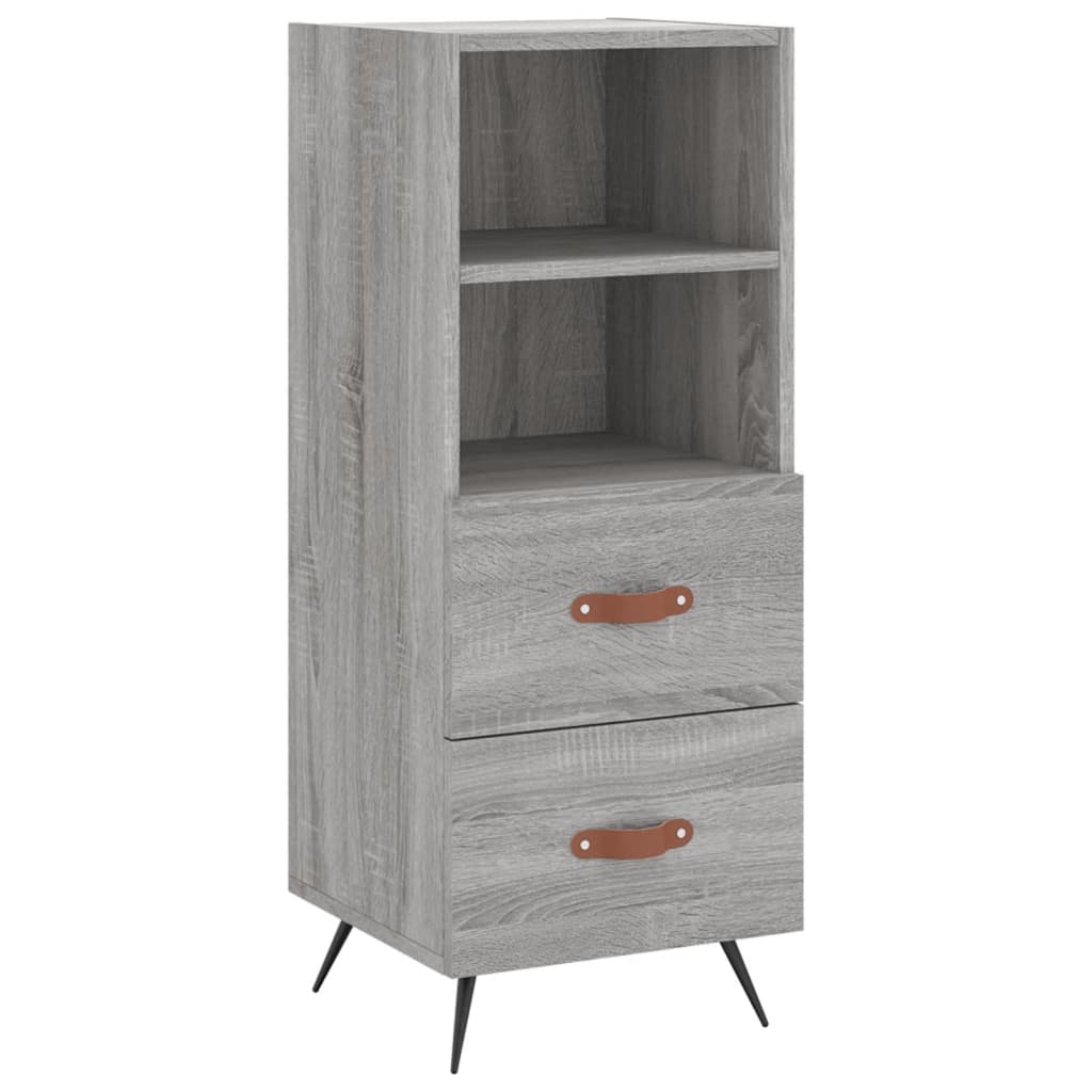 vidaXL Dulap înalt, gri sonoma, 34,5x34x180 cm, lemn prelucrat