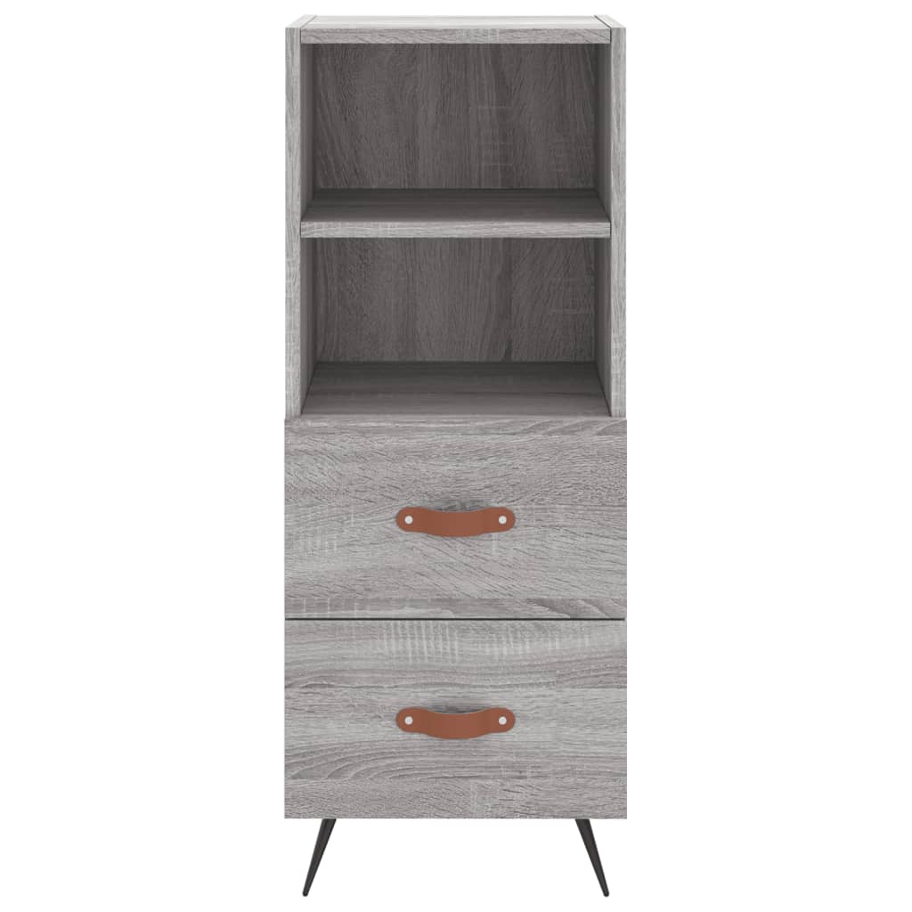 vidaXL Dulap înalt, gri sonoma, 34,5x34x180 cm, lemn prelucrat