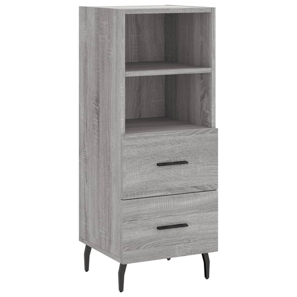 vidaXL Dulap înalt, gri sonoma, 34,5x34x180 cm, lemn prelucrat