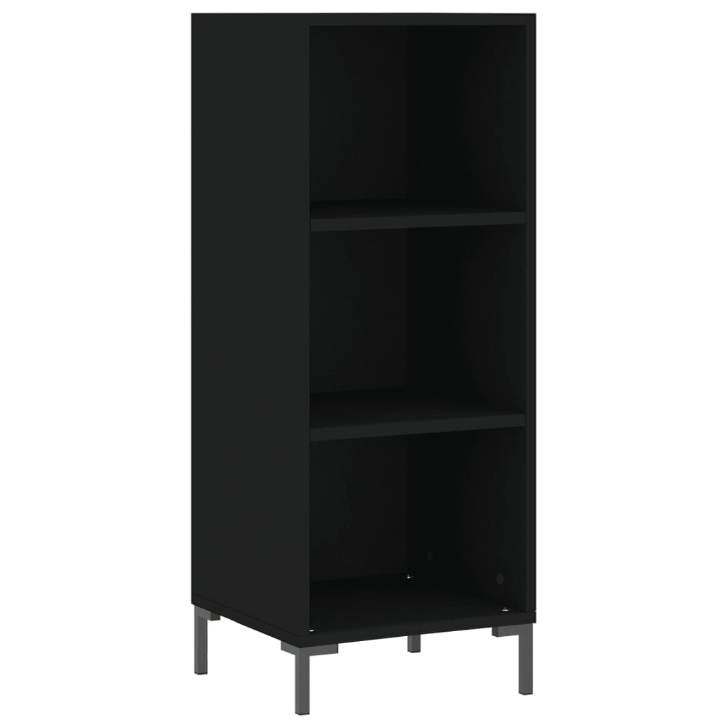 vidaXL Dulap înalt, negru, 34,5x34x180 cm, lemn prelucrat