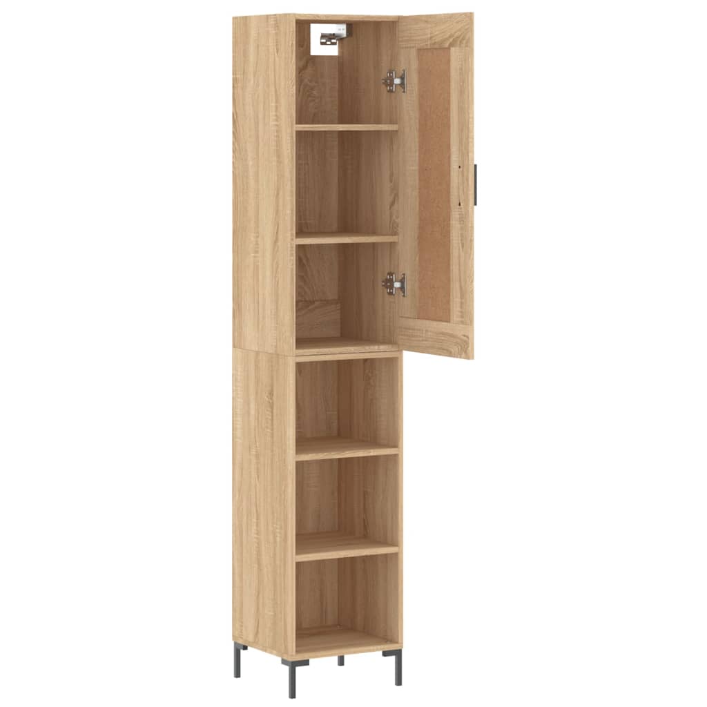 vidaXL Dulap înalt, stejar sonoma, 34,5x34x180 cm, lemn prelucrat vidaXL Dulap înalt, stejar sonoma, 34,5x34x180 cm, lemn prelucrat