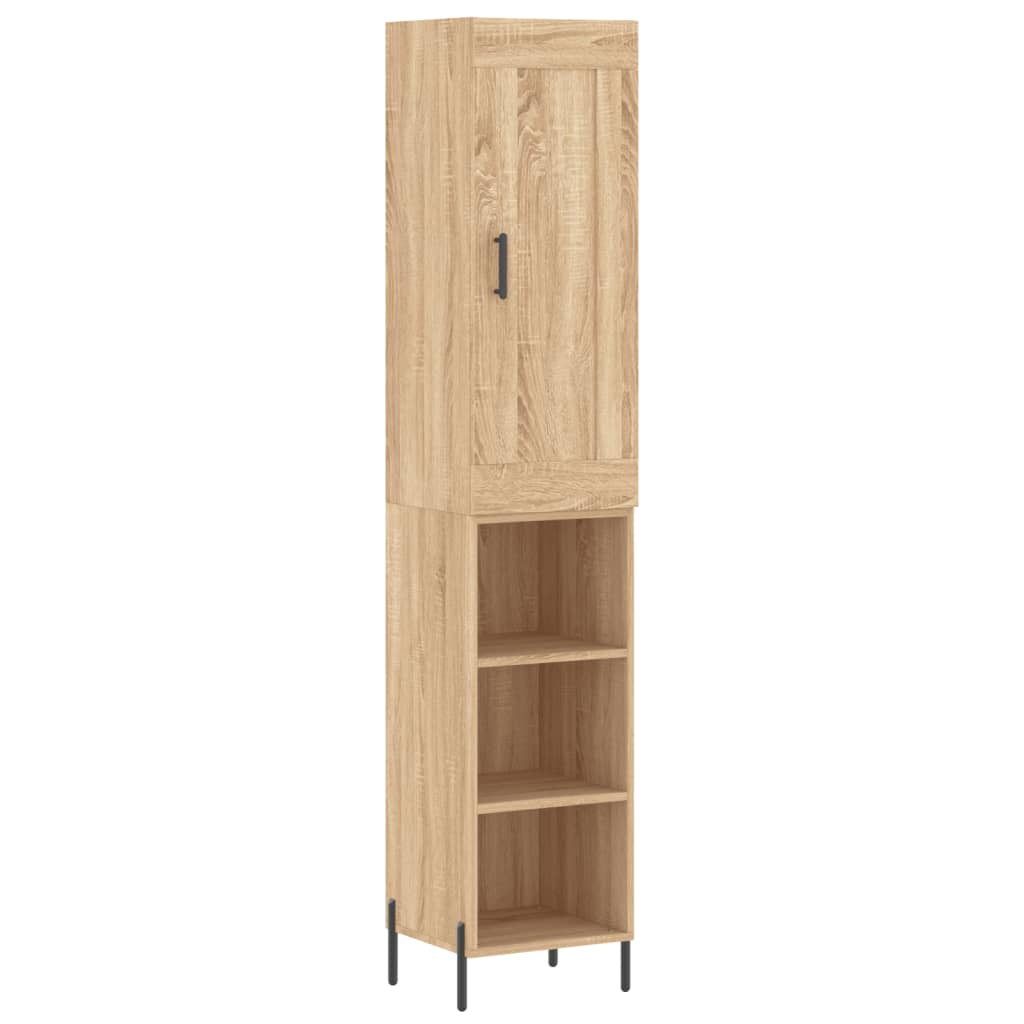 vidaXL Dulap înalt, stejar sonoma, 34,5x34x180 cm, lemn prelucrat vidaXL Dulap înalt, stejar sonoma, 34,5x34x180 cm, lemn prelucrat