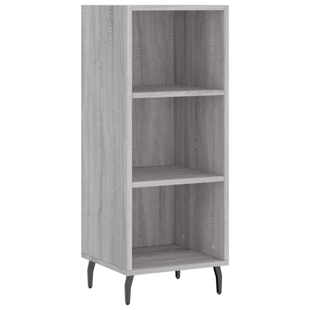 vidaXL Dulap înalt, gri sonoma, 34,5x34x180 cm, lemn prelucrat