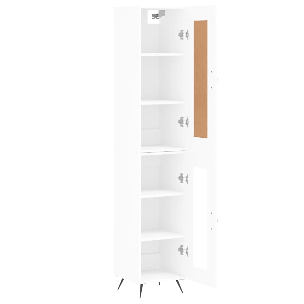 vidaXL Dulap înalt, alb, 34,5x34x180 cm, lemn prelucrat vidaXL Dulap înalt, alb, 34,5x34x180 cm, lemn prelucrat
