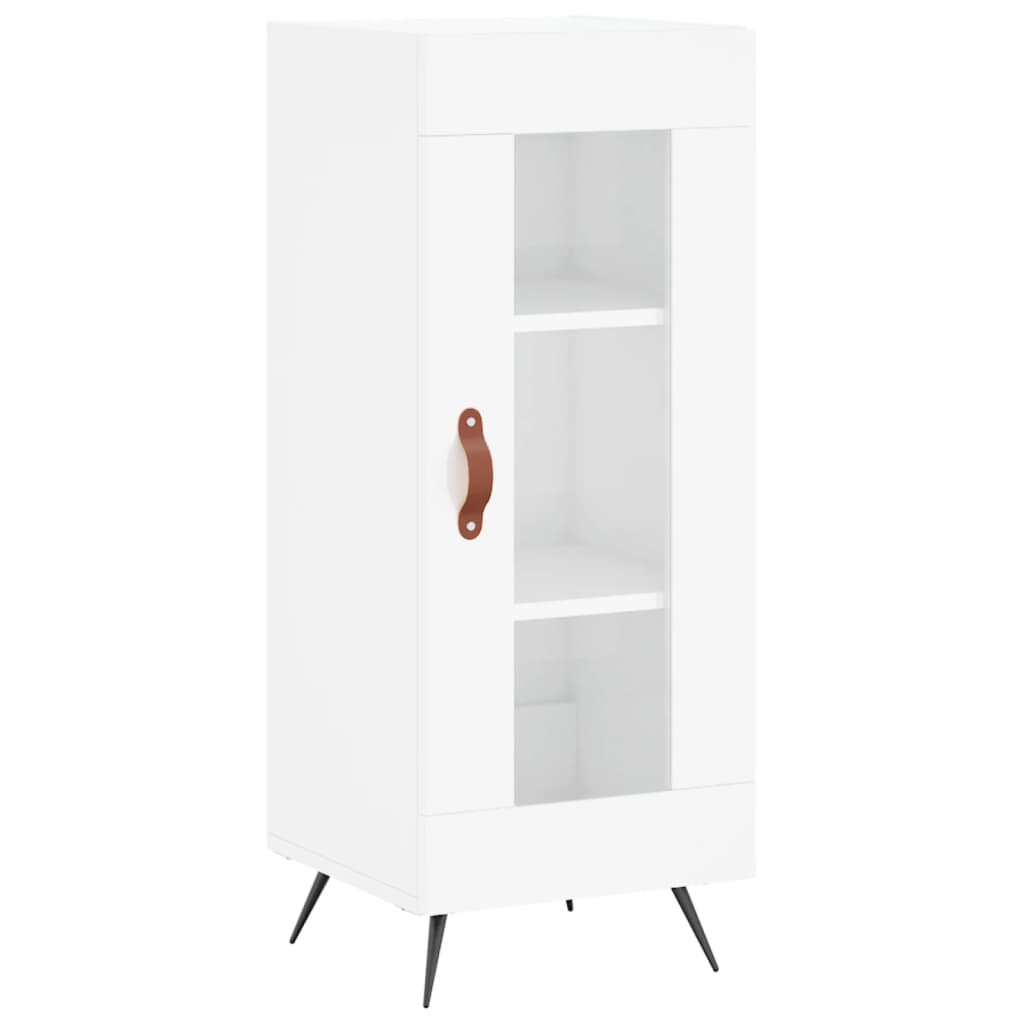 vidaXL Dulap înalt, alb extralucios, 34,5x34x180 cm, lemn prelucrat vidaXL Dulap înalt, alb extralucios, 34,5x34x180 cm, lemn prelucrat