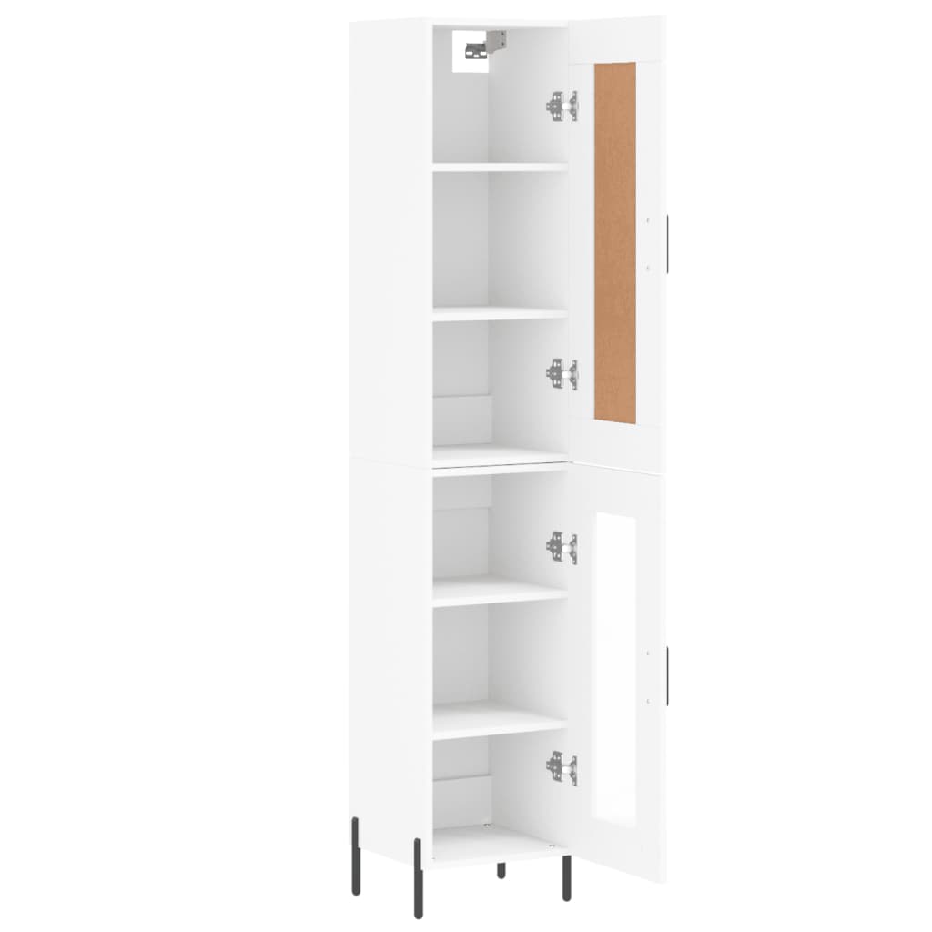 vidaXL Dulap înalt, alb, 34,5x34x180 cm, lemn prelucrat vidaXL Dulap înalt, alb, 34,5x34x180 cm, lemn prelucrat