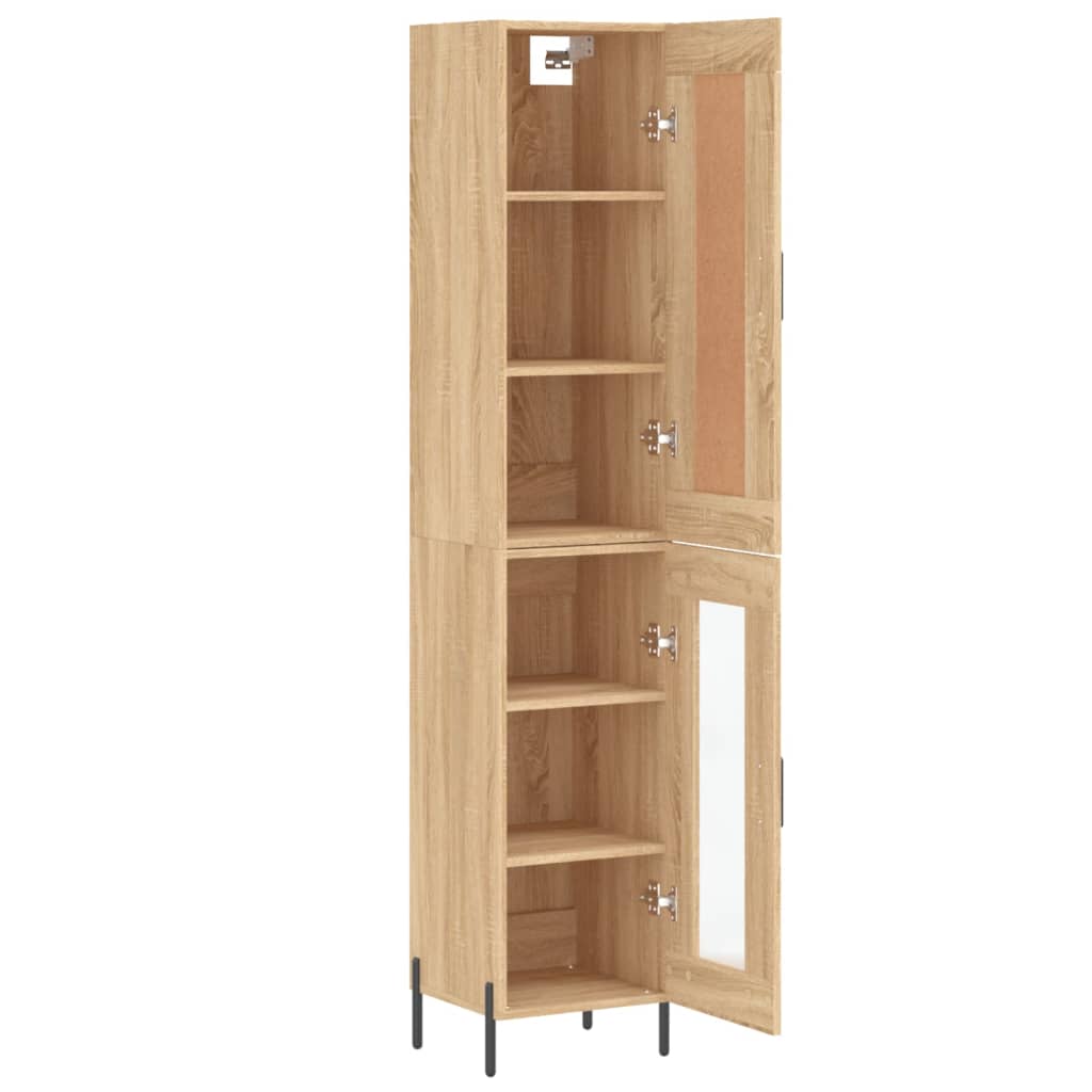 vidaXL Dulap înalt, stejar sonoma, 34,5x34x180 cm, lemn prelucrat