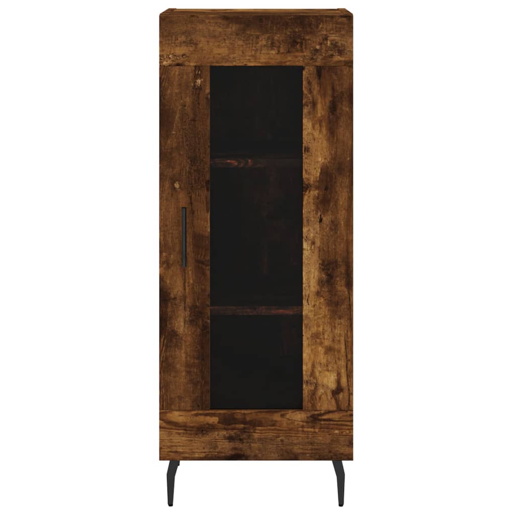 vidaXL Dulap înalt, stejar fumuriu, 34,5x34x180 cm, lemn prelucrat