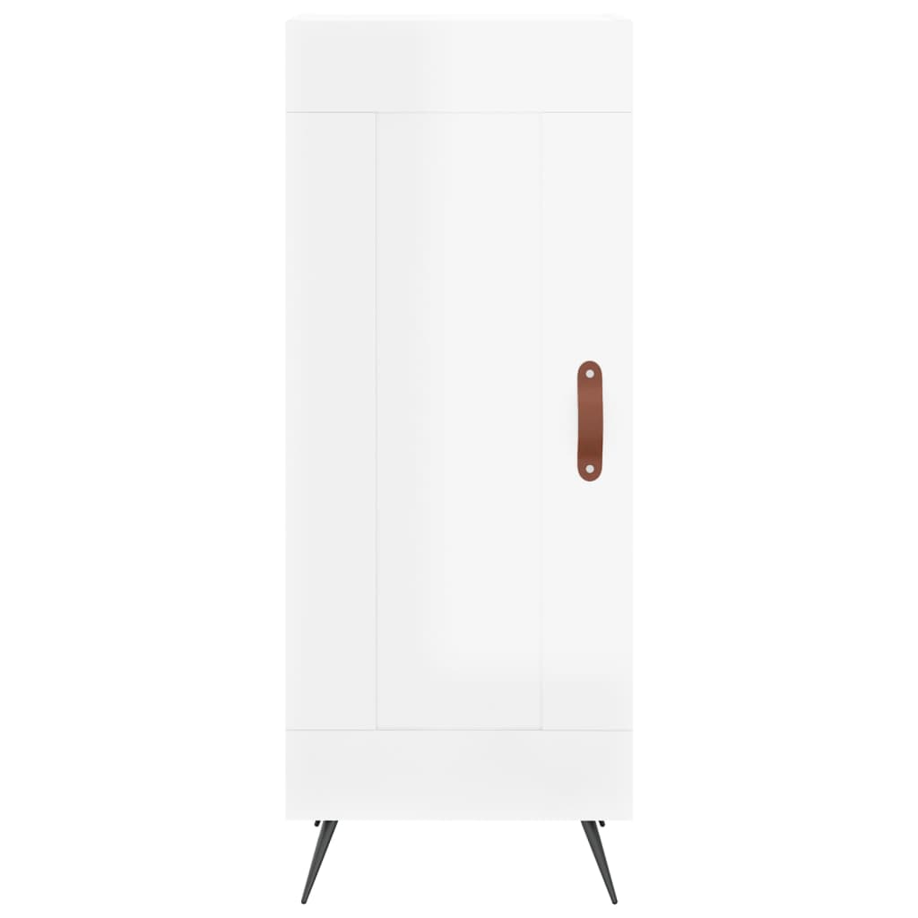 vidaXL Dulap înalt, alb extralucios, 34,5x34x180 cm, lemn prelucrat vidaXL Dulap înalt, alb extralucios, 34,5x34x180 cm, lemn prelucrat