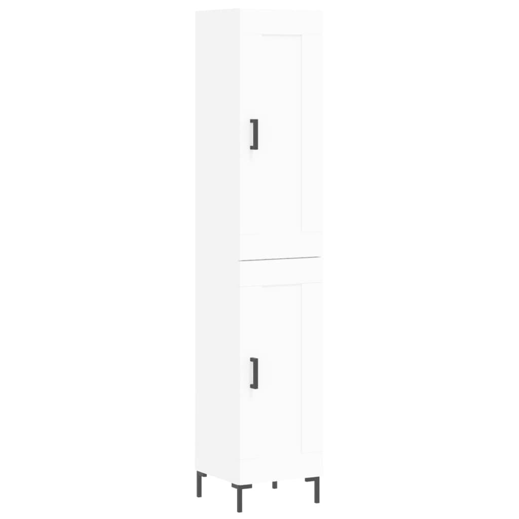vidaXL Dulap înalt, alb, 34,5x34x180 cm, lemn prelucrat vidaXL Dulap înalt, alb, 34,5x34x180 cm, lemn prelucrat
