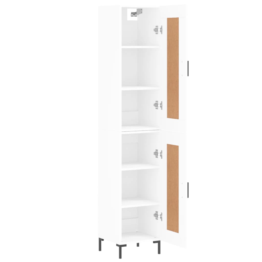 vidaXL Dulap înalt, alb, 34,5x34x180 cm, lemn prelucrat vidaXL Dulap înalt, alb, 34,5x34x180 cm, lemn prelucrat