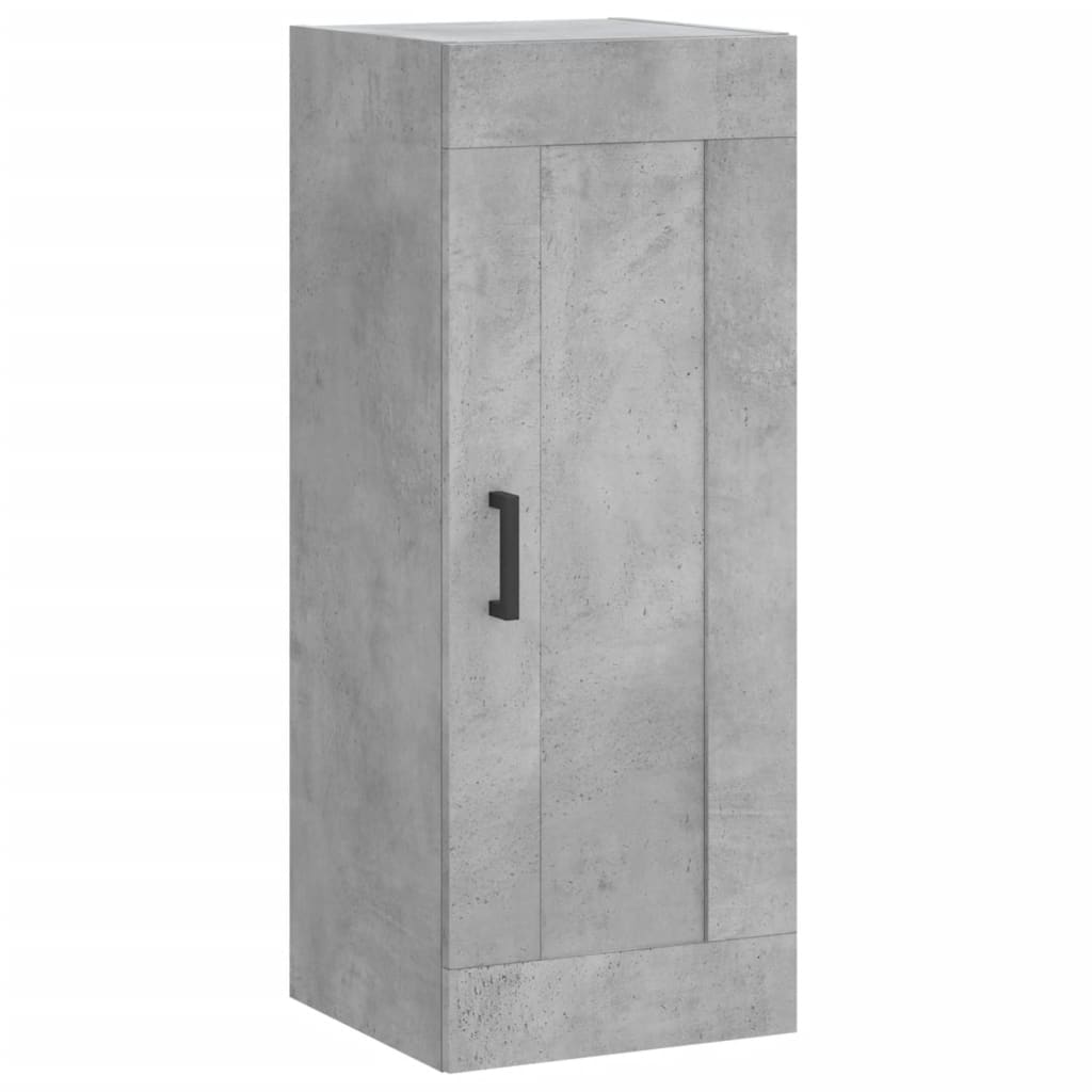 vidaXL Dulap înalt, gri beton, 34,5x34x180 cm, lemn prelucrat vidaXL Dulap înalt, gri beton, 34,5x34x180 cm, lemn prelucrat