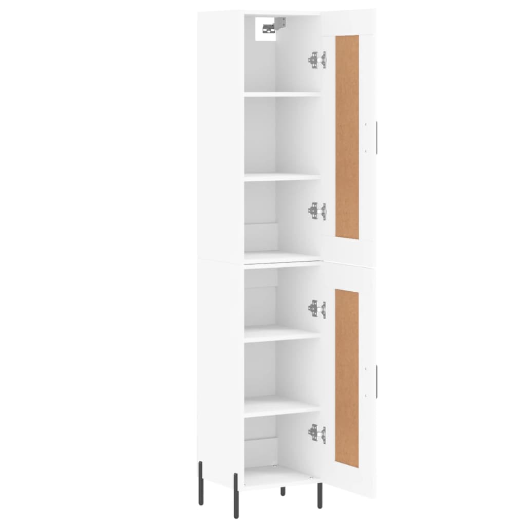 vidaXL Dulap înalt, alb, 34,5x34x180 cm, lemn prelucrat vidaXL Dulap înalt, alb, 34,5x34x180 cm, lemn prelucrat