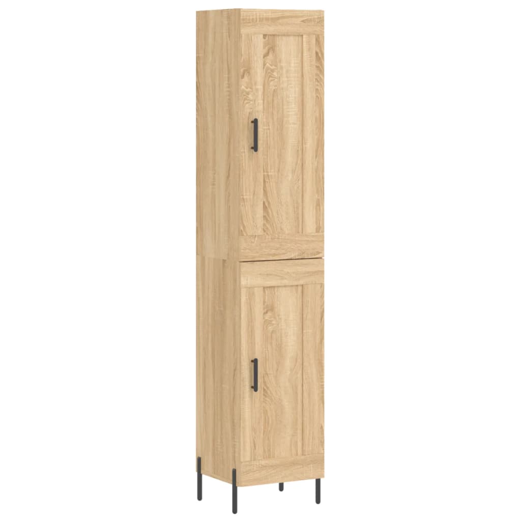 vidaXL Dulap înalt, stejar sonoma, 34,5x34x180 cm, lemn prelucrat