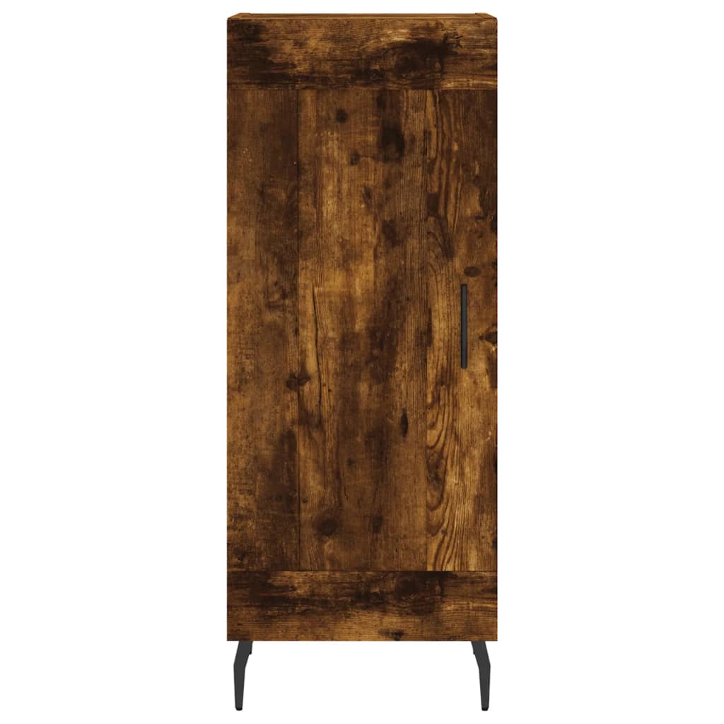 vidaXL Dulap înalt, stejar fumuriu, 34,5x34x180 cm, lemn prelucrat