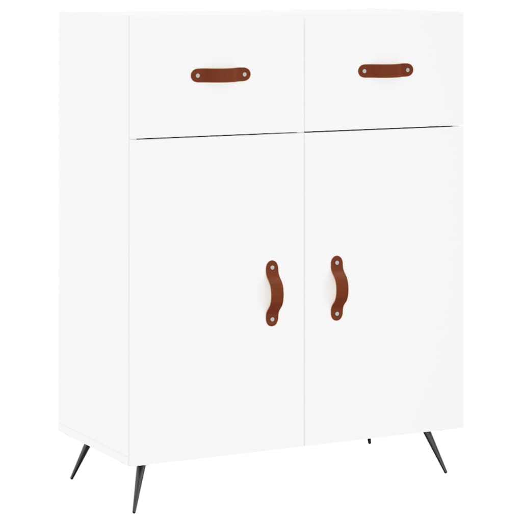 vidaXL Dulap înalt, alb, 69,5x34x180 cm, lemn compozit