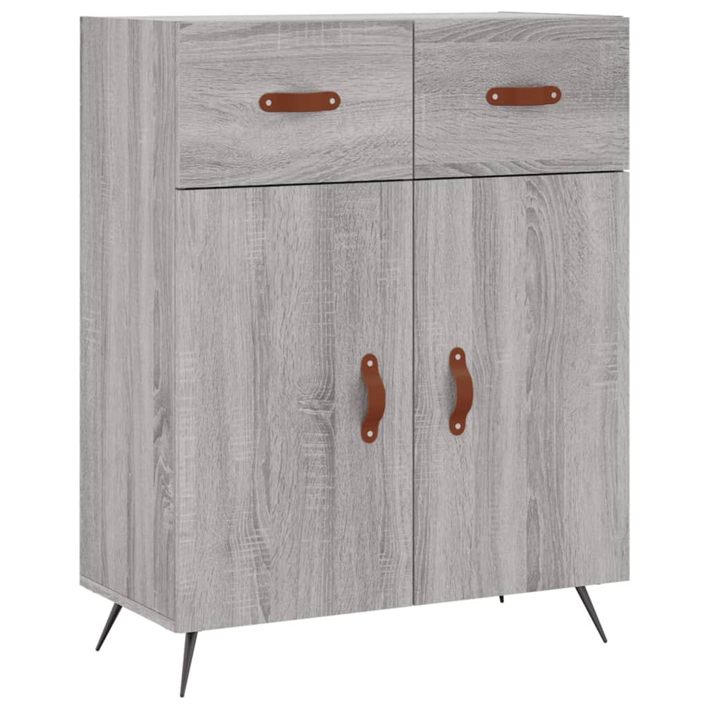 vidaXL Dulap înalt, gri sonoma, 69,5x34x180 cm, lemn compozit
