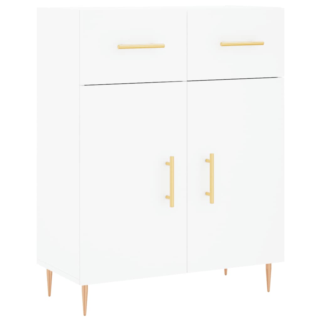 vidaXL Dulap înalt, alb, 69,5x34x180 cm, lemn compozit