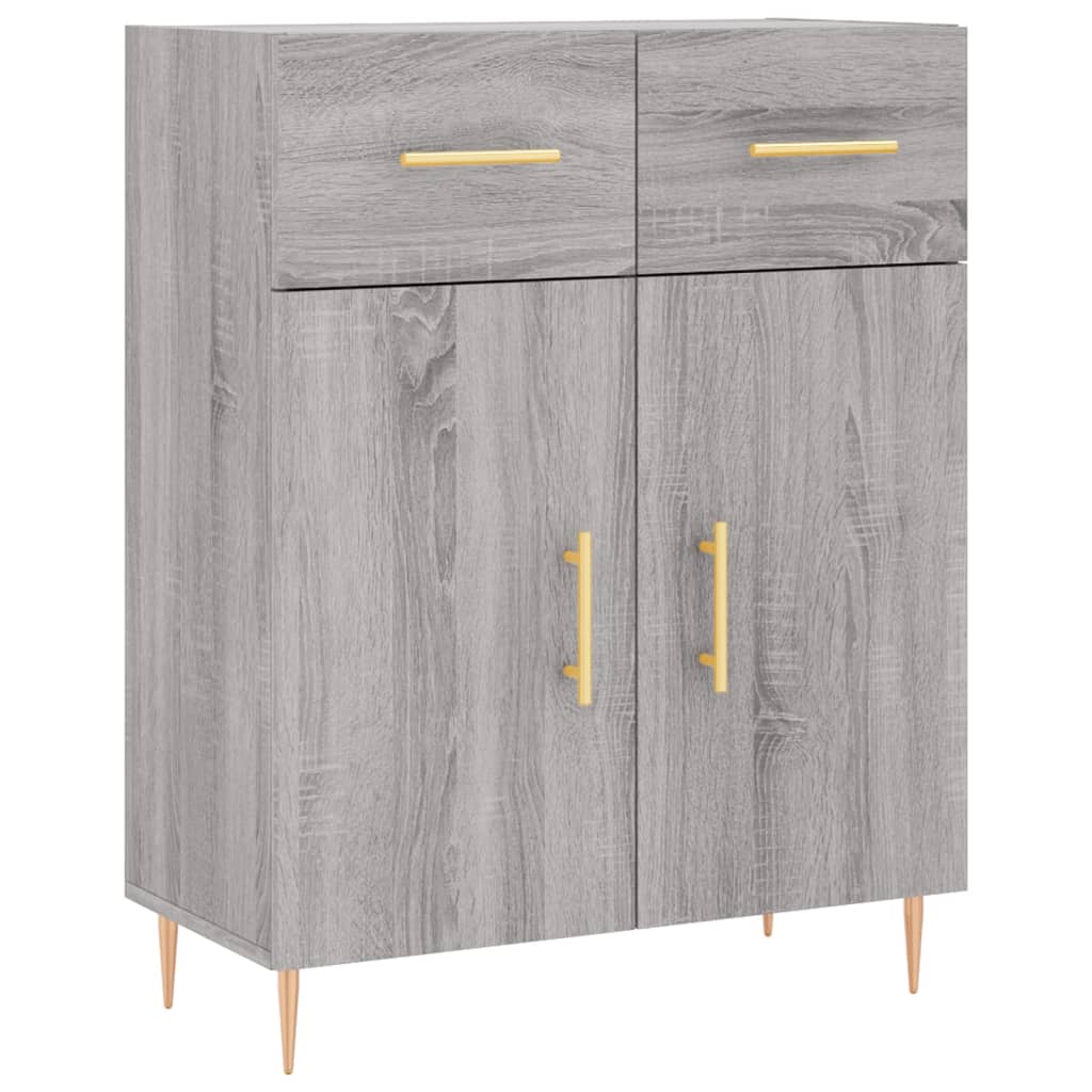 vidaXL Dulap înalt, gri sonoma, 69,5x34x180 cm, lemn compozit