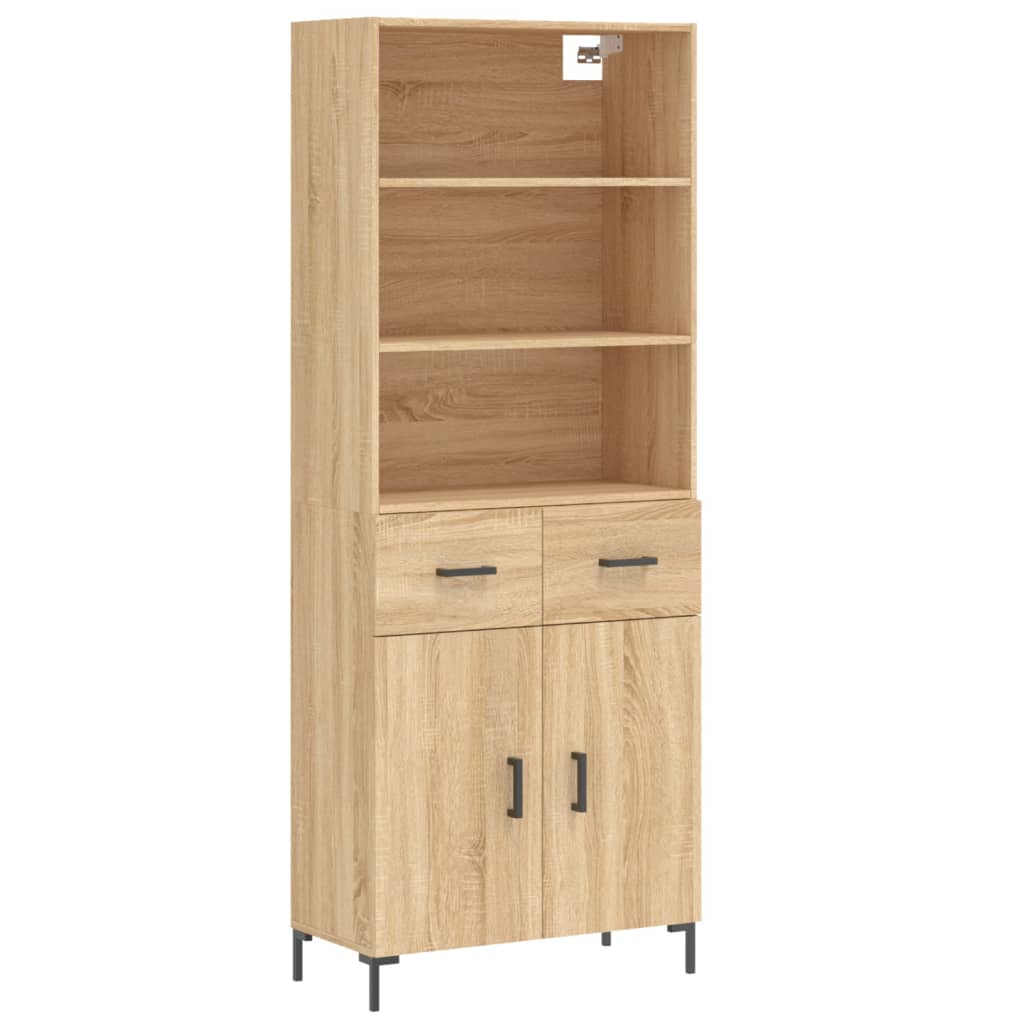 vidaXL Dulap înalt, stejar sonoma, 69,5x34x180 cm, lemn compozit vidaXL Dulap înalt, stejar sonoma, 69,5x34x180 cm, lemn compozit