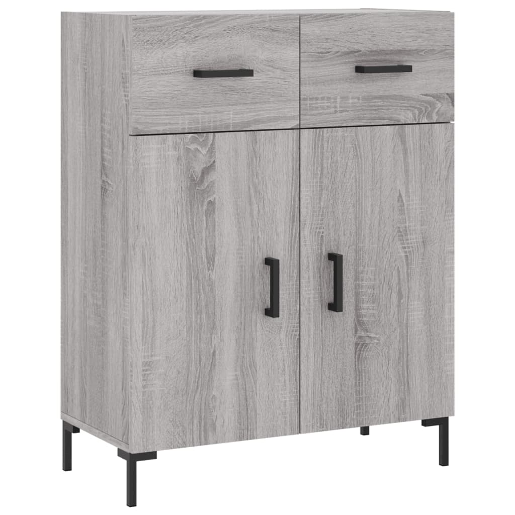 vidaXL Dulap înalt, gri sonoma, 69,5x34x180 cm, lemn compozit