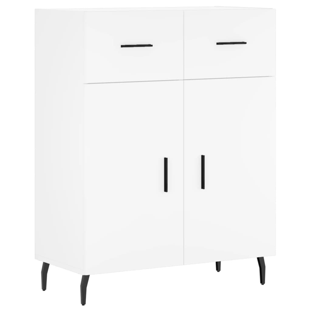 vidaXL Dulap înalt, alb, 69,5x34x180 cm, lemn compozit