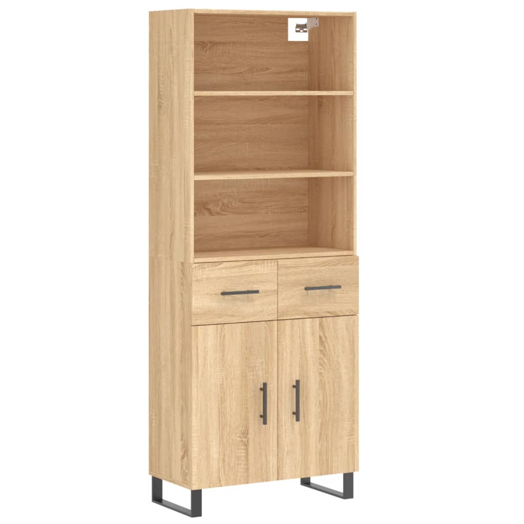 vidaXL Dulap înalt, stejar sonoma, 69,5x34x180 cm, lemn compozit vidaXL Dulap înalt, stejar sonoma, 69,5x34x180 cm, lemn compozit