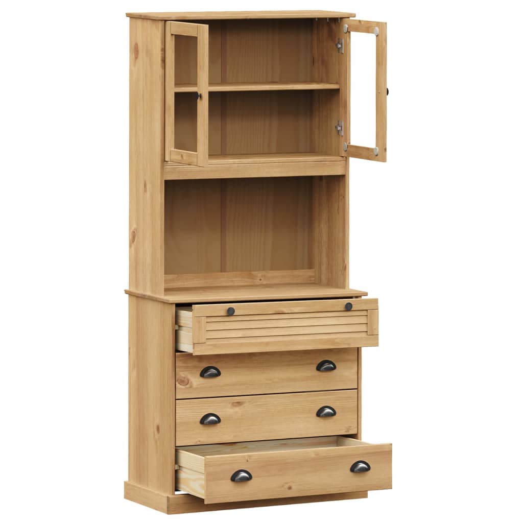 vidaXL Dulap înalt VIGO, 80x40x176 cm, lemn masiv de pin vidaXL Dulap înalt VIGO, 80x40x176 cm, lemn masiv de pin