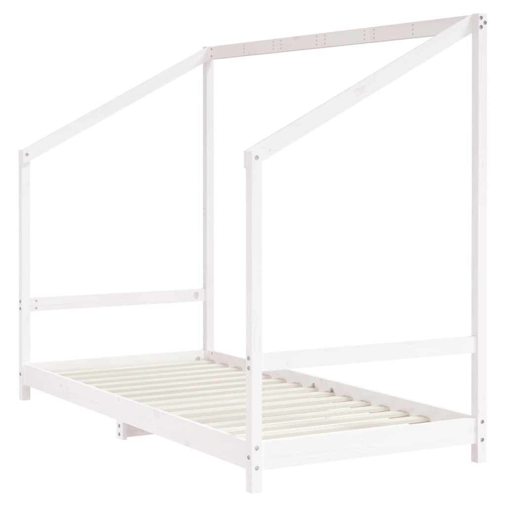 vidaXL Cadru de pat pentru copii, 2x(90x190) cm, lemn masiv de pin