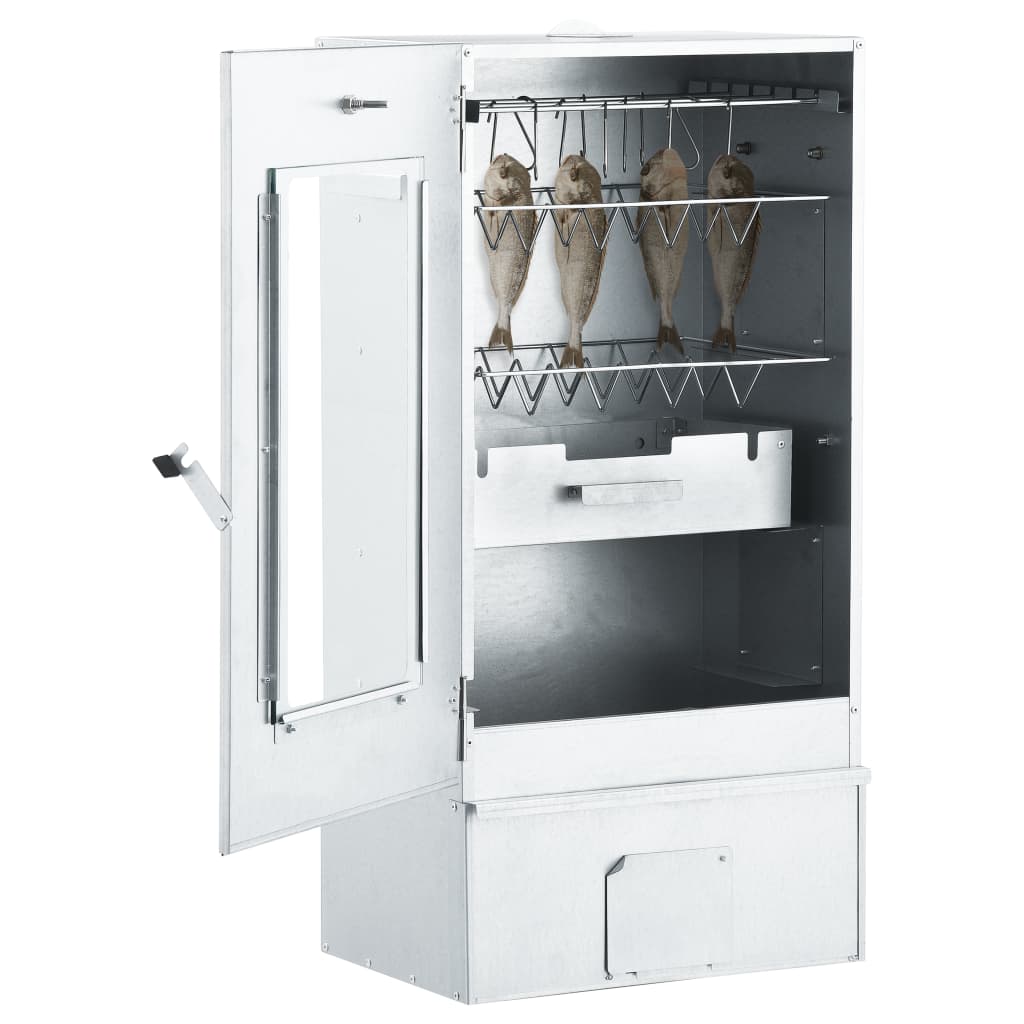 vidaXL Afumătoare cuptor/grătar, generator fum rece, oțel galvanizat vidaXL Afumătoare cuptor/grătar, generator fum rece, oțel galvanizat