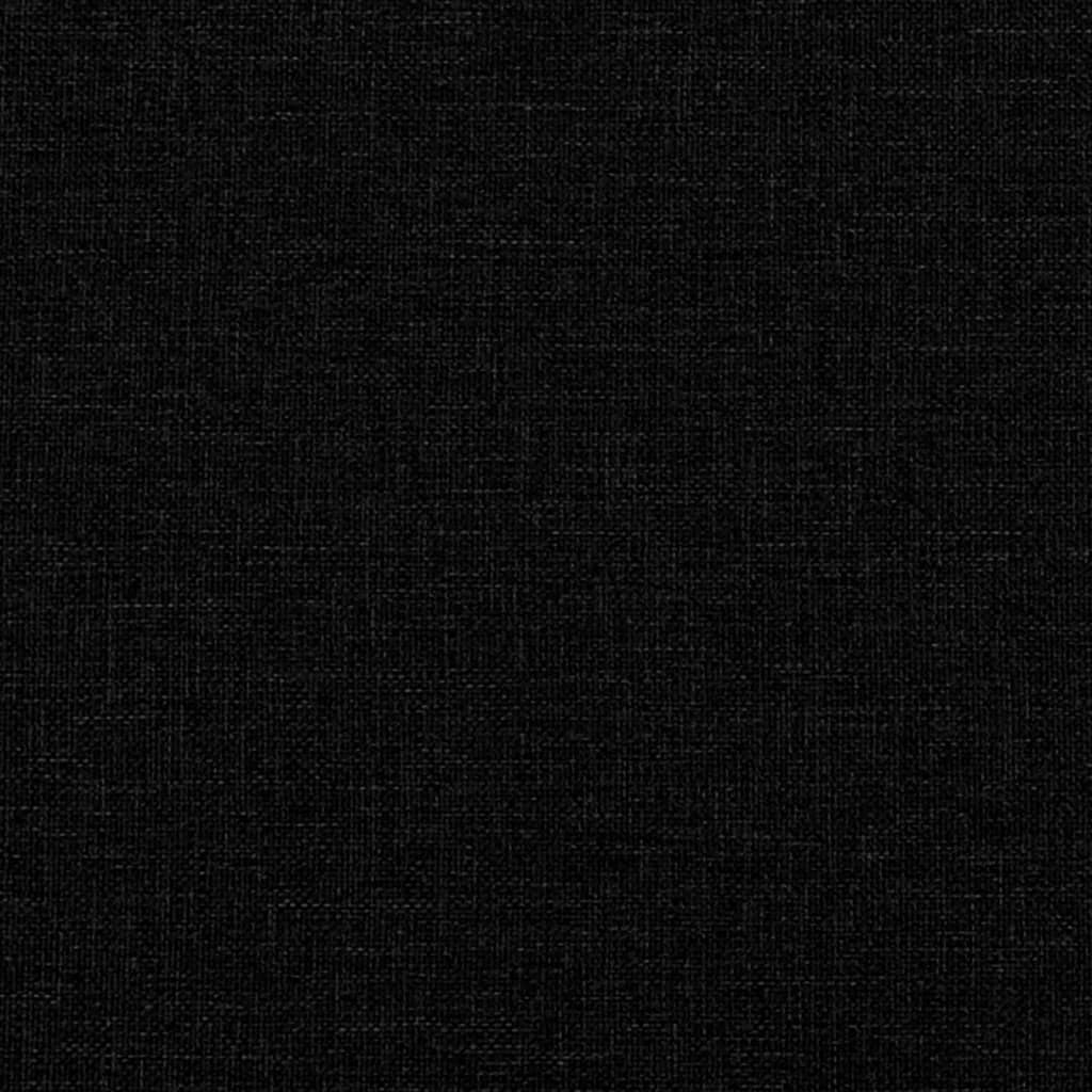 vidaXL Canapea cu 2 locuri cu pernuțe, negru, 120 cm, textil vidaXL Canapea cu 2 locuri cu pernuțe, negru, 120 cm, textil