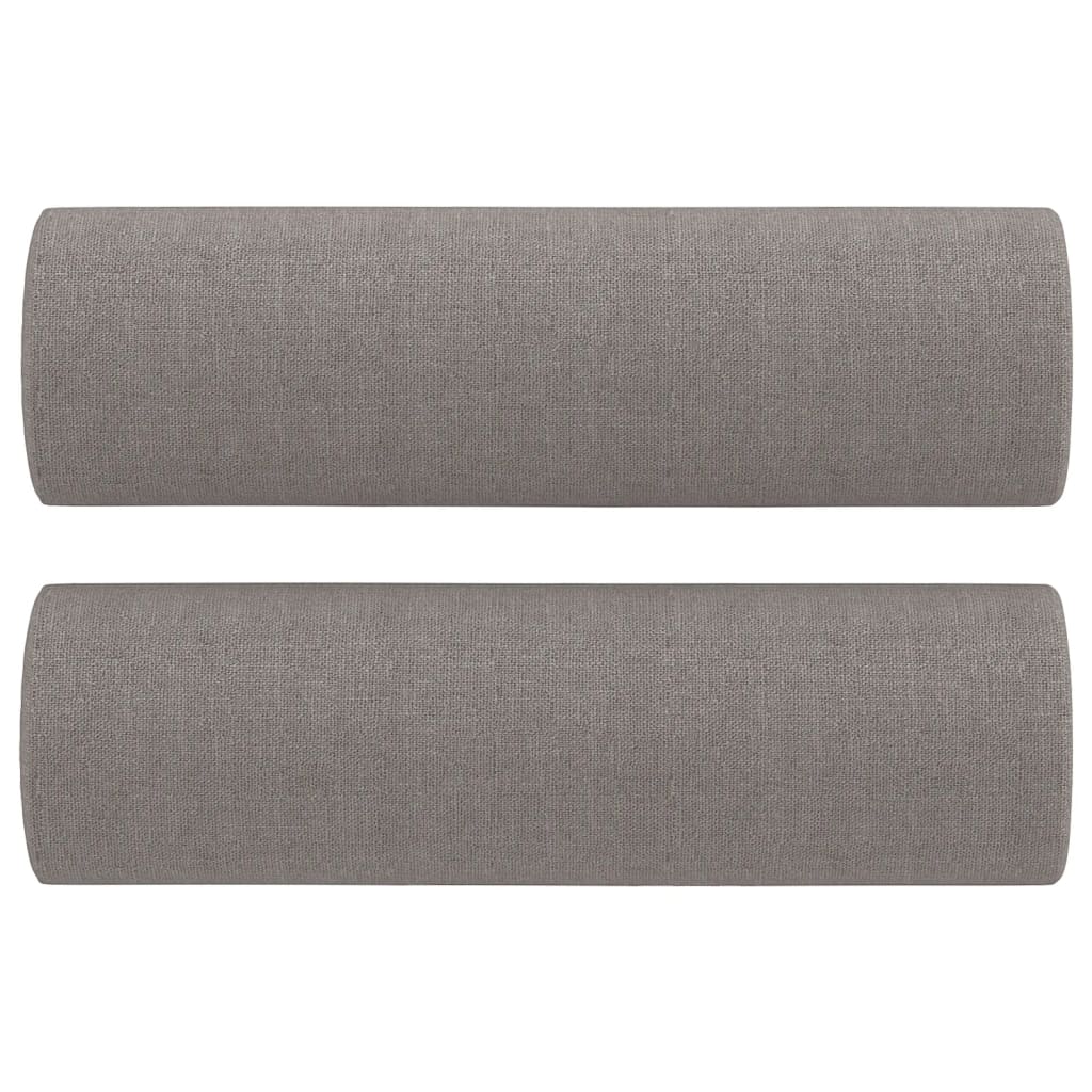 vidaXL Canapea cu 2 locuri cu pernuțe, gri taupe, 120 cm, textil vidaXL Canapea cu 2 locuri cu pernuțe, gri taupe, 120 cm, textil