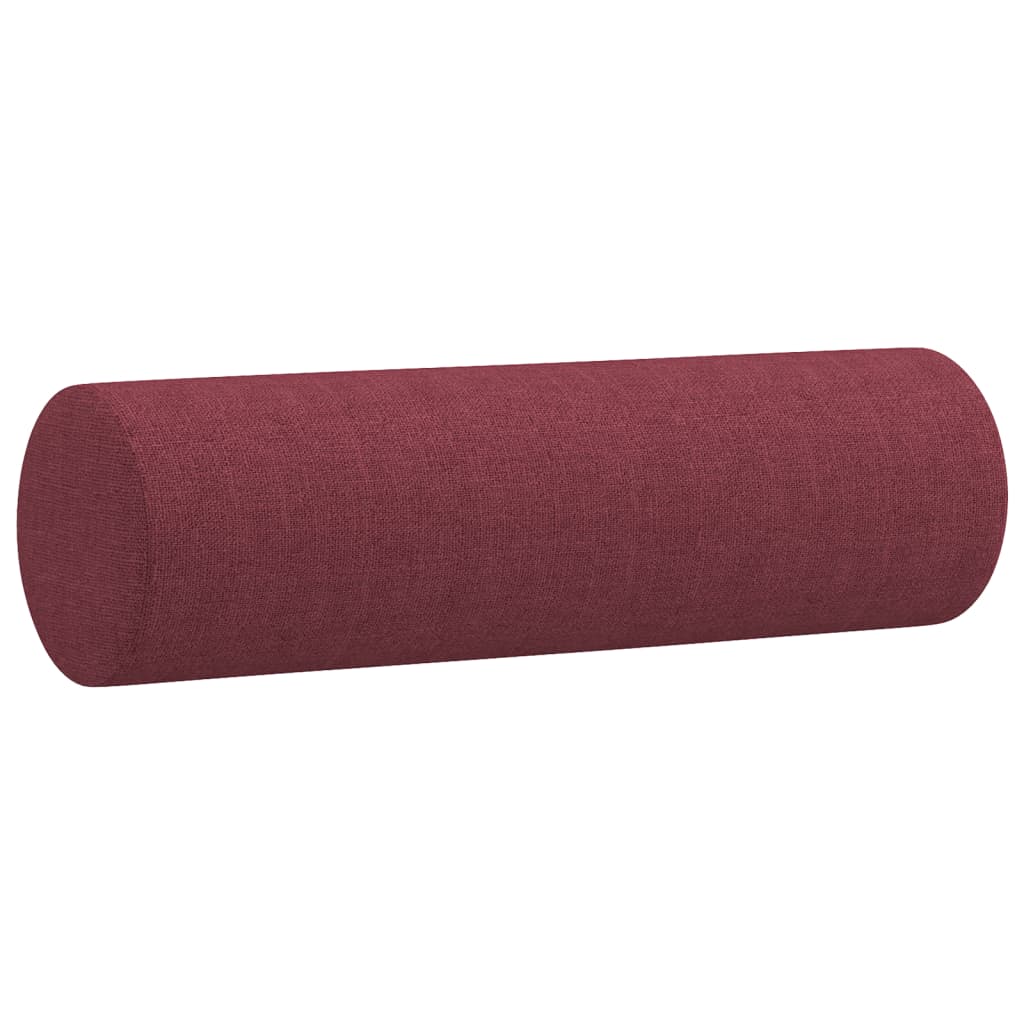 vidaXL Canapea cu 2 locuri cu pernuțe, roșu vin, 140 cm, textil