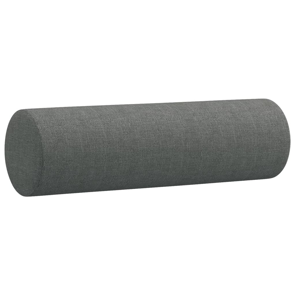 vidaXL Canapea cu 2 locuri cu pernuțe, gri închis, 120 cm, textil vidaXL Canapea cu 2 locuri cu pernuțe, gri închis, 120 cm, textil