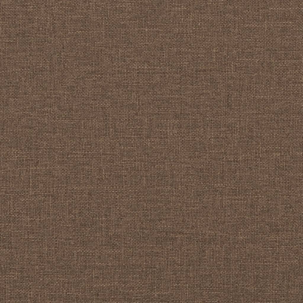 vidaXL Canapea cu 2 locuri cu pernuțe, maro, 120 cm, textil vidaXL Canapea cu 2 locuri cu pernuțe, maro, 120 cm, textil